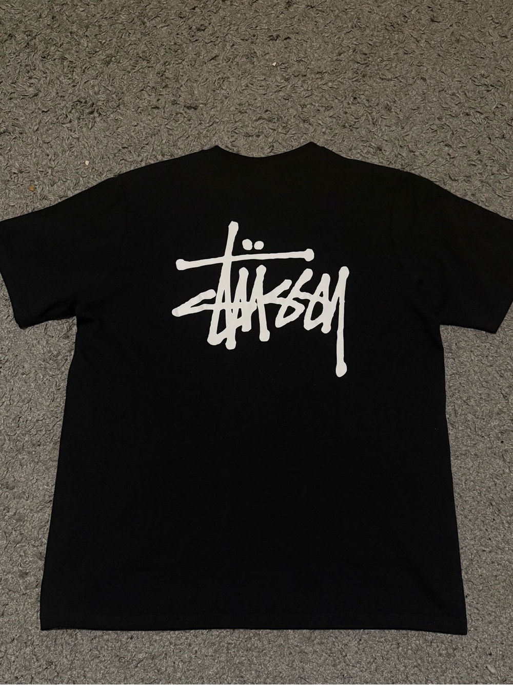 Stüssy Basic Stock Logo T-Shirt Black Short Sleeve Tee